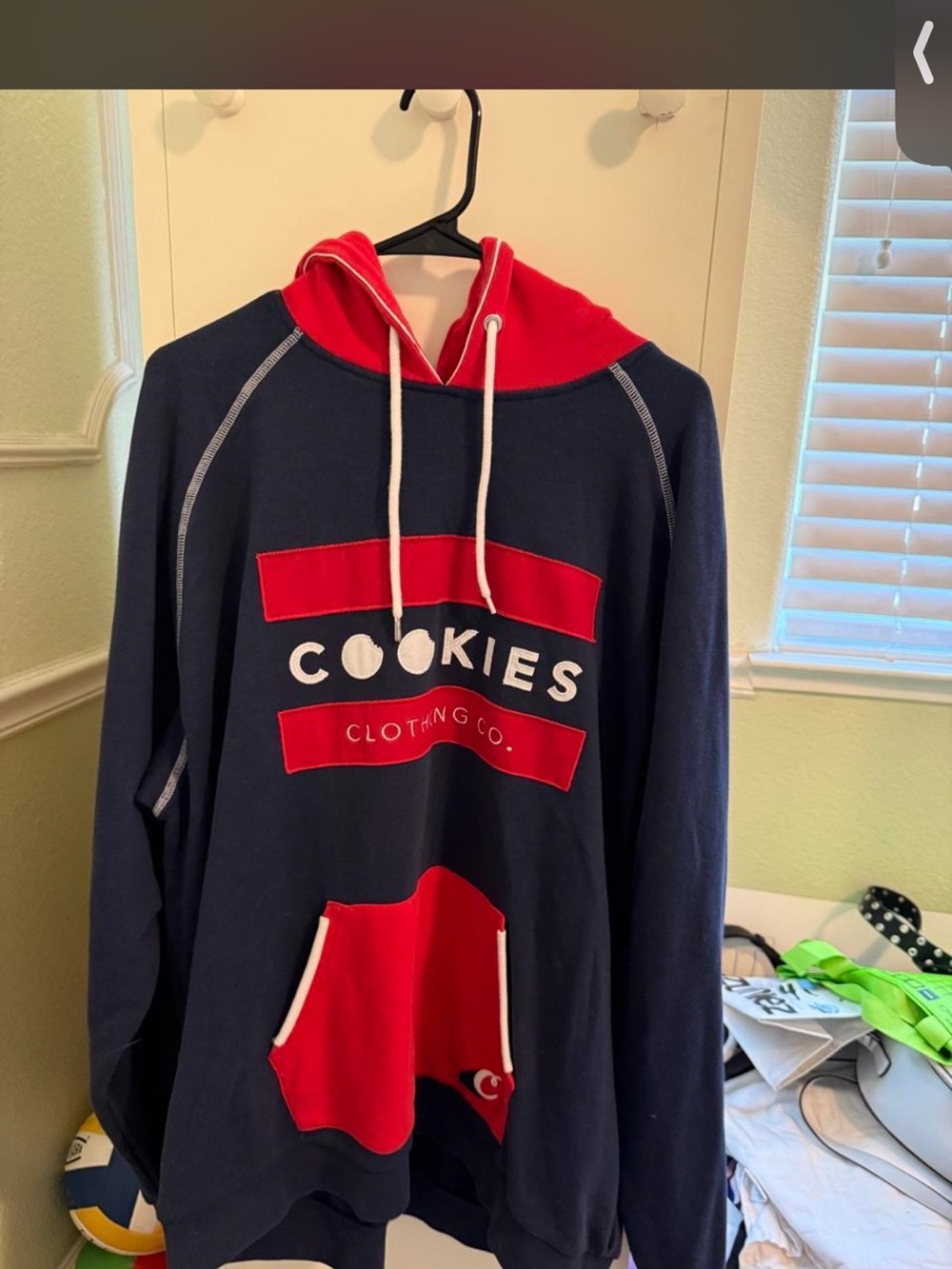 Cookies Clothing Co. Men's Navy & Red Pullover Hoodie